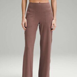Lululemon Align High-Rise Wide-Leg Pant Size 14 Dark Oxide Brown Tan $128